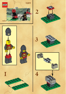 Bruksanvisning Lego set 1289 Knights Kingdom Liten kattepult