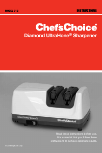 Manual Chef'sChoice UltraHone 312 Knife Sharpener