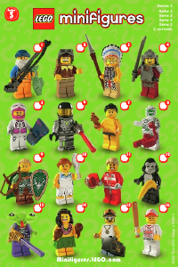 Bruksanvisning Lego set 8803 Collectible Minifigures Series 3