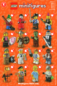 Priročnik Lego set 8804 Collectible Minifigures Series 4