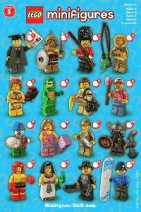 Brugsanvisning Lego set 8805 Collectible Minifigures Serie 5