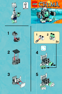 Bedienungsanleitung Lego set 30256 Chima Iceklaw Eisbär Roboter
