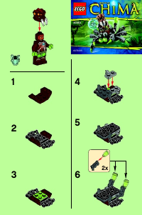 Manual Lego set 30263 Chima Spider crawler