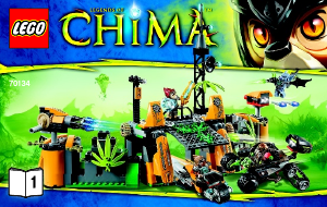 Manual de uso Lego set 70134 Chima La base de Lavertus