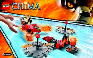 Handleiding Lego set 70149 Chima Schroeiende zwaarden