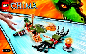 Manual Lego set 70150 Chima Flaming claws