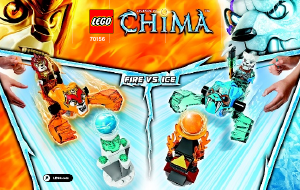 Manual de uso Lego set 70156 Chima Fuego vs. Hielo