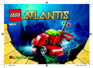 Manual Lego set 20013 Atlantis Microsub