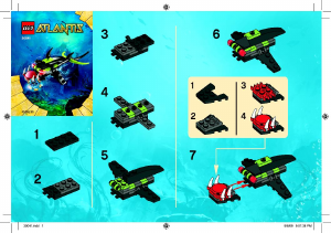 Manuale Lego set 30041 Atlantis Piranha