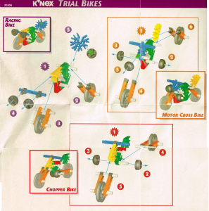 Manual K'nex set 20304 Vehicles Trial bikes