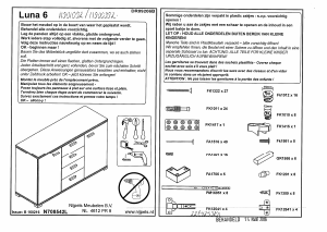 Hướng dẫn sử dụng Leen Bakker Luna 6 Tủ ngăn kéo