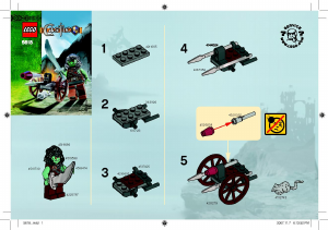 Handleiding Lego set 5618 Castle Trollerkrijger