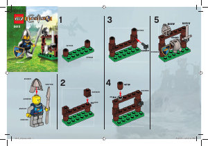 Manual Lego set 5615 Castle The knight