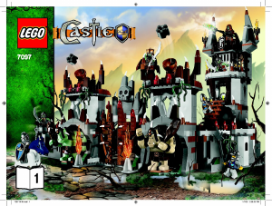 Bedienungsanleitung Lego set 7097 Castle Troll Festung