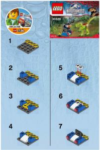 Manual Lego set 30320 Jurassic World Gallimimus trap