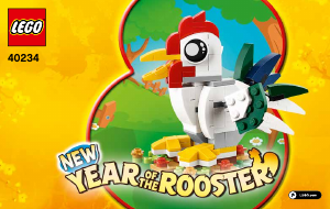 Manual Lego set 40234 Miscelanneous Year of the rooster
