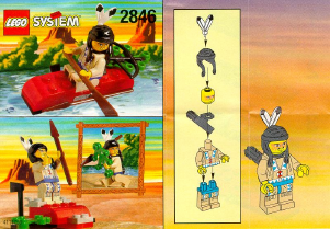 Bruksanvisning Lego set 2846 Western Indian Kajak