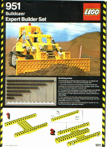 Manual de uso Lego set 951 Technic Excavadora