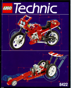 Handleiding Lego set 8422 Technic Circuit shock racemotor