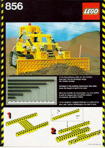 Mode d’emploi Lego set 856 Technic Bulldozer