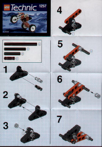 Manual de uso Lego set 1257 Technic Triciclo