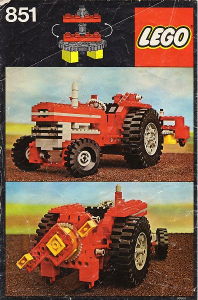 Handleiding Lego set 851 Technic Tractor