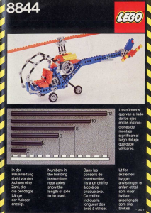 Manual de uso Lego set 8844 Technic Helicóptero