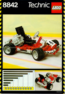 Bruksanvisning Lego set 8842 Technic Gokart