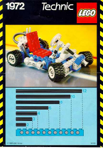 كتيب ليغو set 1972 Technic سيارة سباق صغيرة