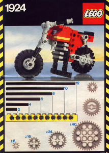 Handleiding Lego set 1924 Technic Motor
