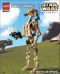 Bruksanvisning Lego set 8001 Technic Battle droid