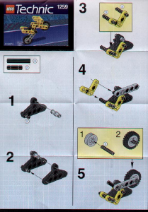 Bruksanvisning Lego set 1259 Technic Motorcykel
