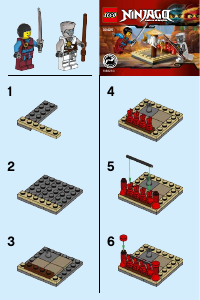 Manual Lego set 30425 Ninjago Cru masters training ground