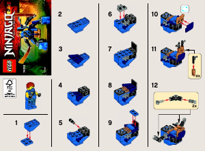 Manual Lego set 30292 Ninjago Jay nanomech