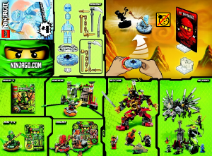 Manual de uso Lego set 9590 Ninjago NRG Zane