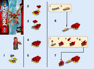 Manual Lego set 30422 Ninjago Kais mini dragon