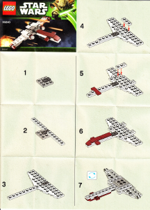 Bedienungsanleitung Lego set 30240 Star Wars Z-95 Raumschiff