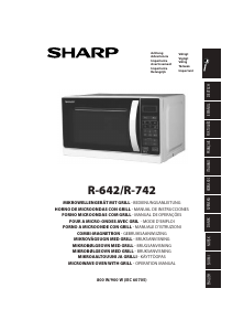 Manual de uso Sharp R-742WW Microondas