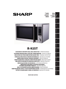 Használati útmutató Sharp R-92STW Mikrohullámú sütő