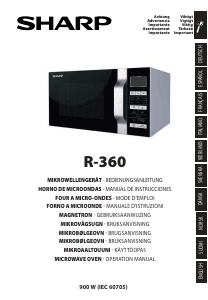 Manual Sharp R-360KM Microwave