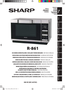 Návod Sharp R-861BK Mikrovlnná rúra