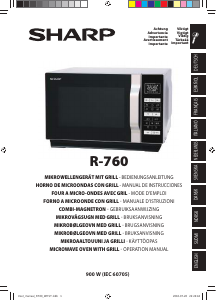 Manual Sharp R-760KM Microwave