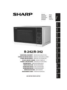 Bruksanvisning Sharp R-342WW Mikrobølgeovn