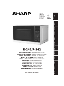 Bruksanvisning Sharp R-242INW Mikrobølgeovn