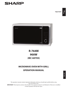 Manual Sharp R-764WM Microwave