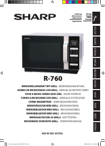 Bedienungsanleitung Sharp R-760SLM Mikrowelle