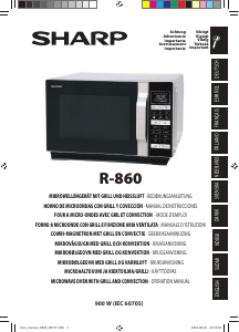 Manuale Sharp R-860BK Microonde