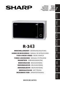 Mode d’emploi Sharp R-343W Micro-onde