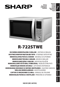 Vadovas Sharp R-722STWE Mikrobangų krosnelė