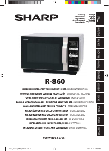 Manuale Sharp R-860SLM Microonde